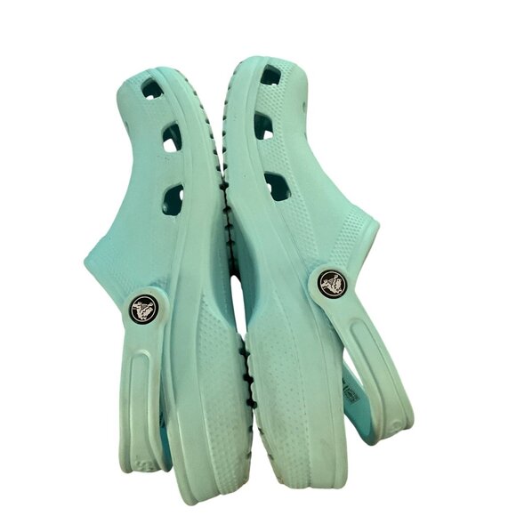 Crocs Light Blue Clogs Size 9  Slip-On Casual Shoes teal - Picture 7 of 9
